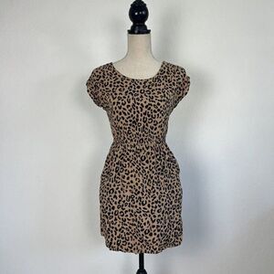 Pink Republic Women’s Animal Cheetah Print Summer Mini Dress Lightweight Size XS